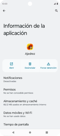 Pulsa Almacenamiento y caché.