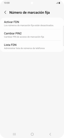 Pulsa Activar FDN.