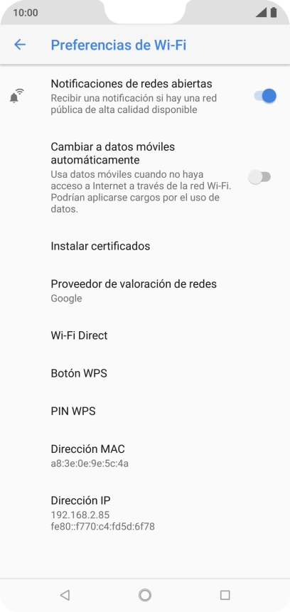 Pulsa el indicador junto a Pulsa el indicador junto a