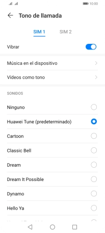 Pulsa la tarjeta SIM deseada. Pulsa la tarjeta SIM deseada.