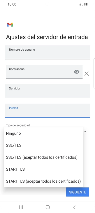 Pulsa Ninguno.