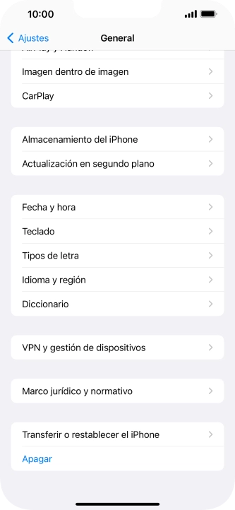 Pulsa Transferir o restablecer el iPhone. Pulsa Transferir o restablecer el iPhone.