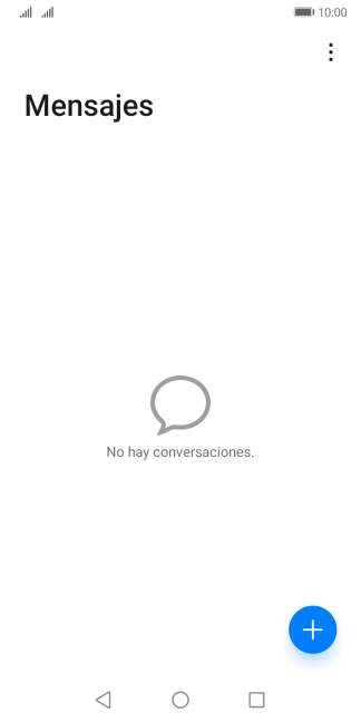 Pulsa el icono de nuevo mensaje. Pulsa el icono de nuevo mensaje.
