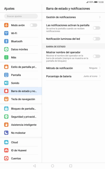 Pulsa Gestión de notificaciones. Pulsa Gestión de notificaciones.