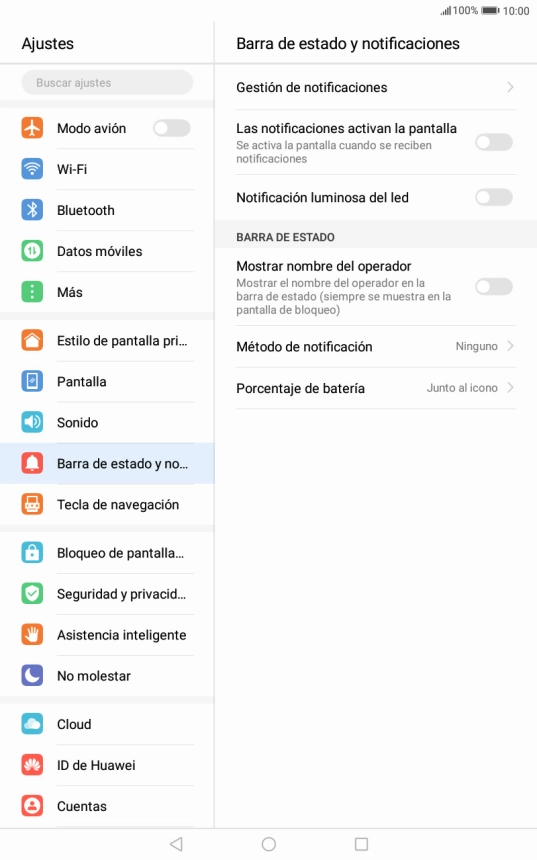 Pulsa Gestión de notificaciones. Pulsa Gestión de notificaciones.