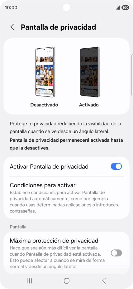 Pulsa Condiciones para activar. Pulsa Condiciones para activar.