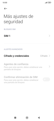 Pulsa el nombre de la tarjeta SIM.