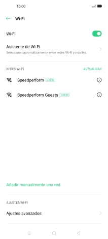 Pulsa la red wifi deseada. Pulsa la red wifi deseada.