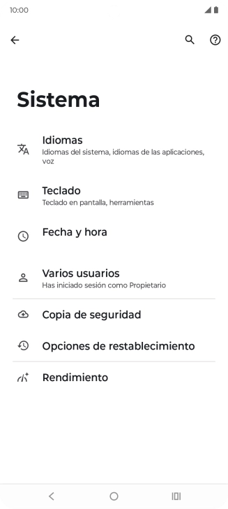 Pulsa Opciones de restablecimiento. Pulsa Opciones de restablecimiento.