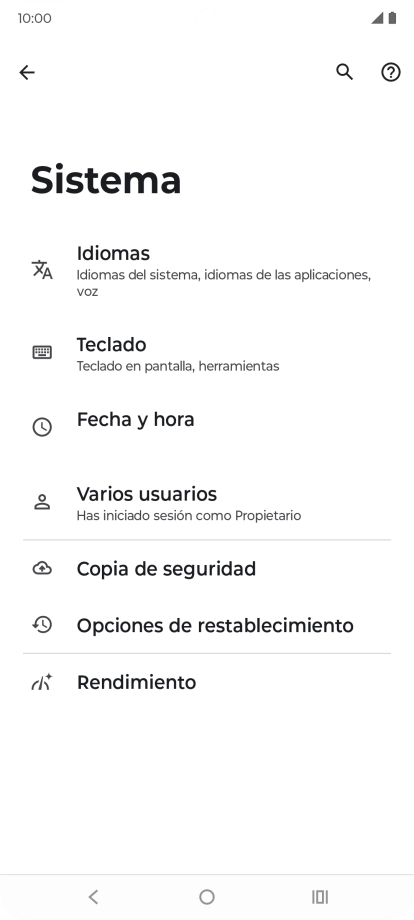 Pulsa Opciones de restablecimiento. Pulsa Opciones de restablecimiento.