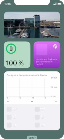 Desliza el dedo hacia arriba por la pantalla. Desliza el dedo hacia arriba por la pantalla.