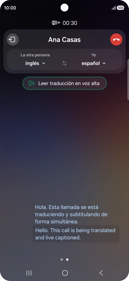 Sigue las indicaciones de la pantalla para seleccionar los ajustes de idioma deseados y utilizar la función. Sigue las indicaciones de la pantalla para seleccionar los ajustes de idioma deseados y utilizar la función.