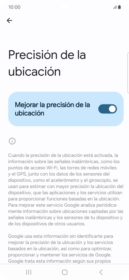 Si pulsas el indicador junto a Si pulsas el indicador junto a