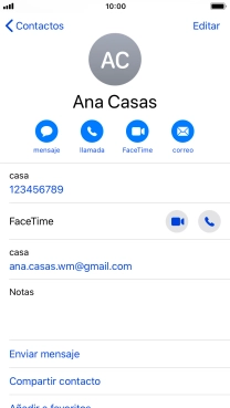 Pulsa el número de teléfono deseado. Pulsa el número de teléfono deseado.