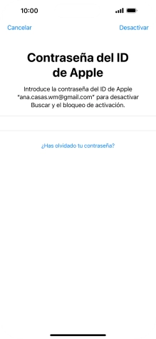 Pulsa Desactivar.