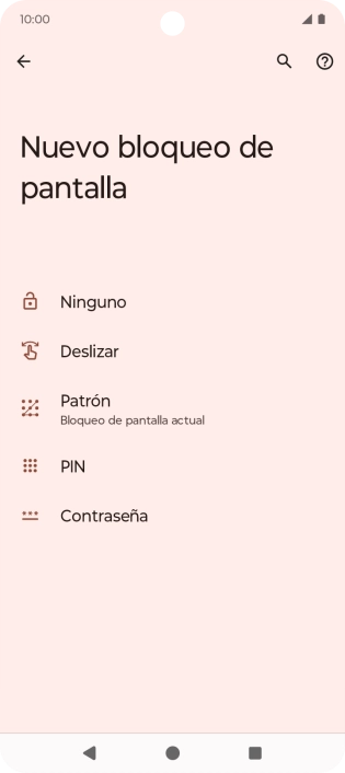 Pulsa Ninguno.
