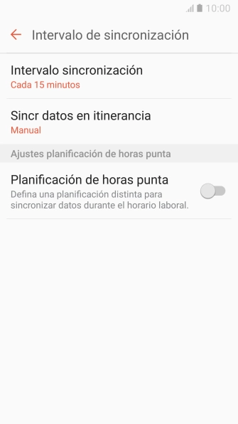 Pulsa Intervalo sincronización.