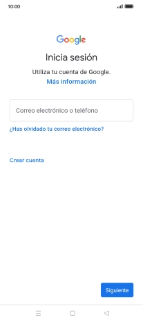 Si no tienes una cuenta de Google, pulsa Crear cuenta y sigue las indicaciones de la pantalla para ver cómo crear una cuenta nueva. Si no tienes una cuenta de Google, pulsa Crear cuenta y sigue las indicaciones de la pantalla para ver cómo crear una cuenta nueva.