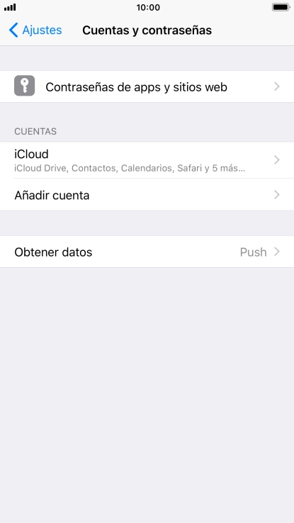 Pulsa Añadir cuenta. Pulsa Añadir cuenta.