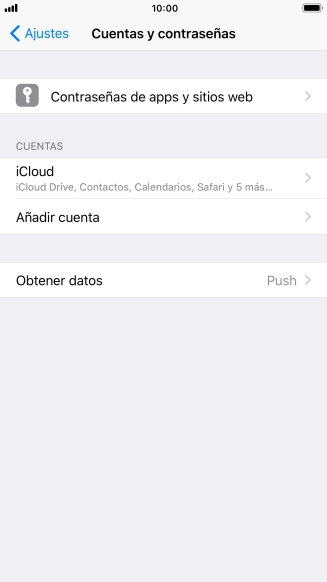 Pulsa Añadir cuenta. Pulsa Añadir cuenta.