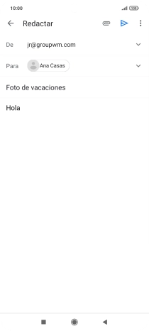 Pulsa el icono de anexos. Pulsa el icono de anexos.