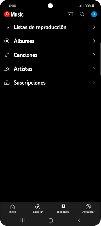 Pulsa una categoría y desplázate al archivo de música deseado. Pulsa una categoría y desplázate al archivo de música deseado.