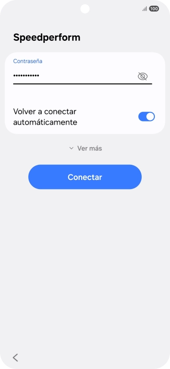 Introduce la contraseña de la red wifi y pulsa Conectar. Introduce la contraseña de la red wifi y pulsa Conectar.