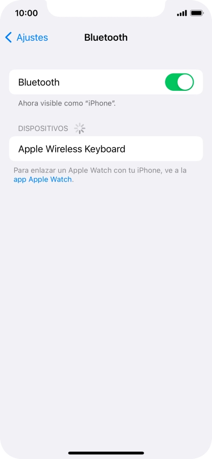 Pulsa el dispositivo Bluetooth deseado y sigue las indicaciones de la pantalla para vincular el dispositivo al teléfono. Pulsa el dispositivo Bluetooth deseado y sigue las indicaciones de la pantalla para vincular el dispositivo al teléfono.