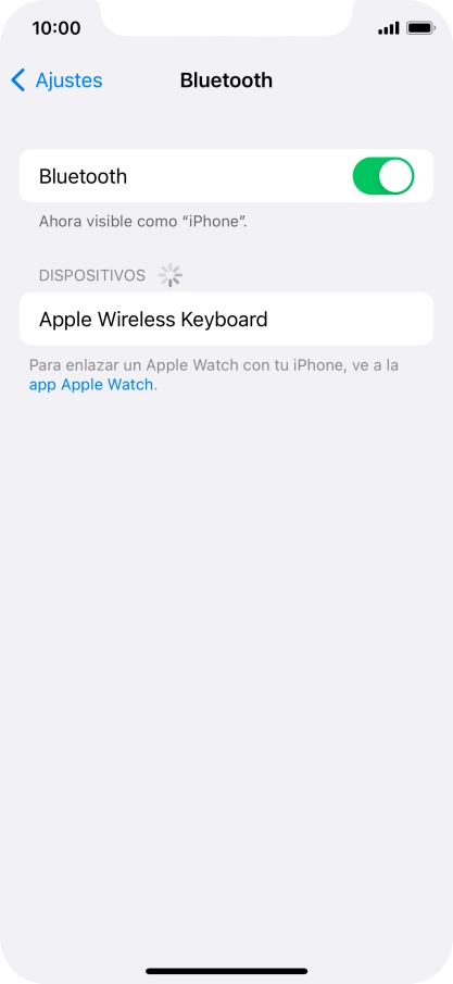 Pulsa el dispositivo Bluetooth deseado y sigue las indicaciones de la pantalla para vincular el dispositivo al teléfono. Pulsa el dispositivo Bluetooth deseado y sigue las indicaciones de la pantalla para vincular el dispositivo al teléfono.
