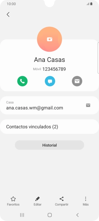 Pulsa el icono de realizar llamadas.