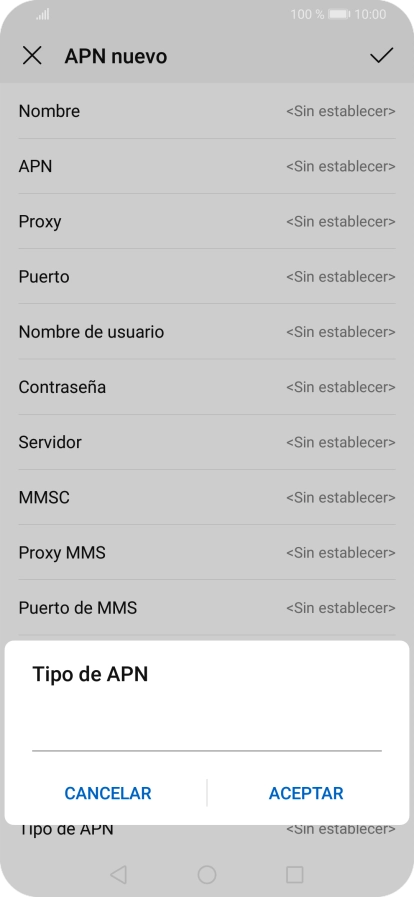 Introduce default y pulsa ACEPTAR. Introduce default y pulsa ACEPTAR.