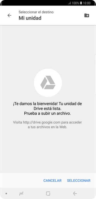 Si deseas crear una nueva carpeta, pulsa el icono de nueva carpeta y sigue las indicaciones de la pantalla para crearla. Si deseas crear una nueva carpeta, pulsa el icono de nueva carpeta y sigue las indicaciones de la pantalla para crearla.