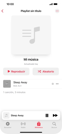 Pulsa el título de la canción. Pulsa el título de la canción.