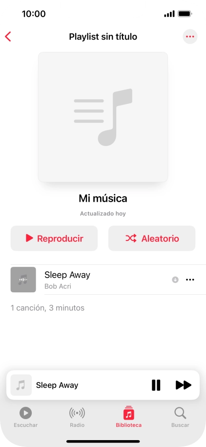 Pulsa el título de la canción. Pulsa el título de la canción.