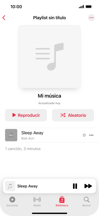 Pulsa el título de la canción. Pulsa el título de la canción.