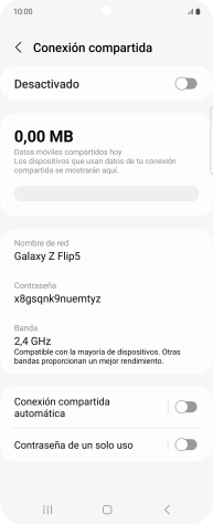 Pulsa Nombre de red.