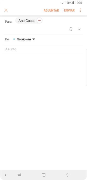 Pulsa Asunto e introduce el asunto deseado. Pulsa Asunto e introduce el asunto deseado.