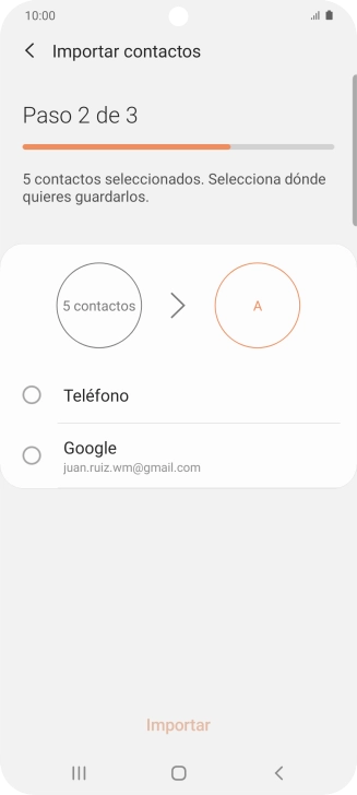 Pulsa Teléfono.