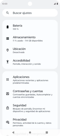 Pulsa Contraseñas y cuentas.