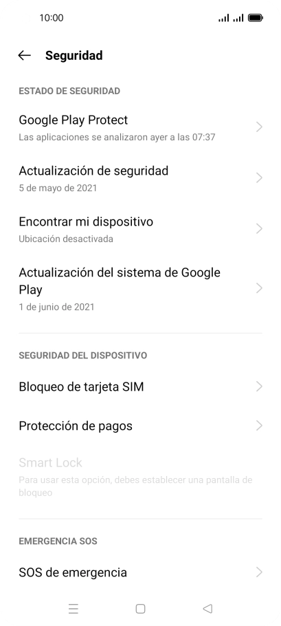 Pulsa Bloqueo de tarjeta SIM. Pulsa Bloqueo de tarjeta SIM.