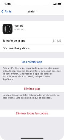 Pulsa Desinstalar app. Pulsa Desinstalar app.