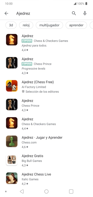 Pulsa la app deseada. Pulsa la app deseada.