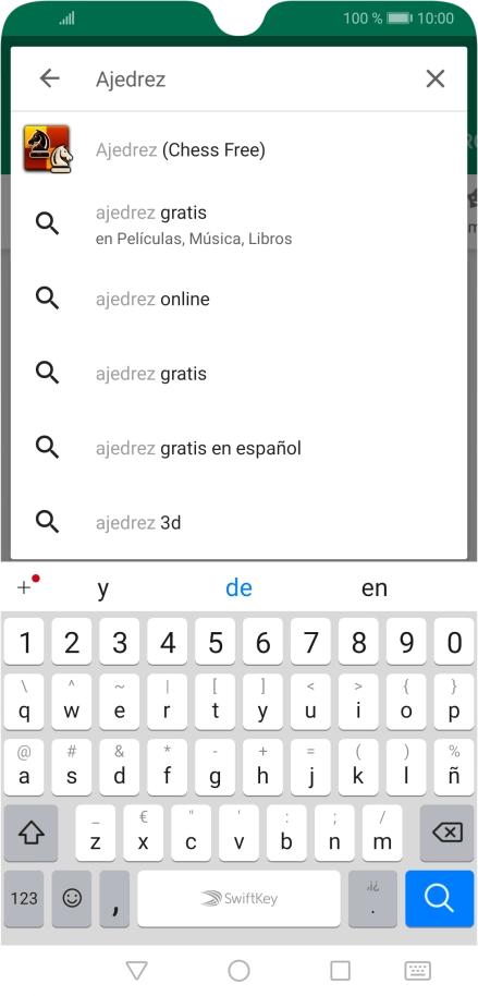 Introduce el nombre del tema o de la app y pulsa el icono de búsqueda. Introduce el nombre del tema o de la app y pulsa el icono de búsqueda.