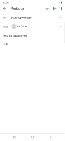 Pulsa el icono de anexos. Pulsa el icono de anexos.