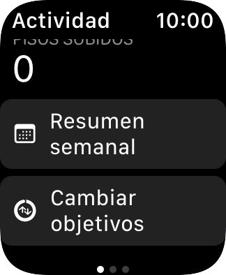 Pulsa la Digital Crown la veces que sean necesarias para volver al menú principal. Pulsa la Digital Crown la veces que sean necesarias para volver al menú principal.