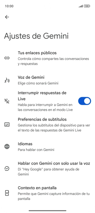 Sigue las indicaciones de la pantalla para seleccionar los ajustes deseados. Sigue las indicaciones de la pantalla para seleccionar los ajustes deseados.