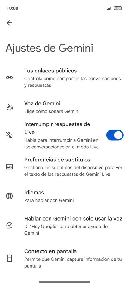 Sigue las indicaciones de la pantalla para seleccionar los ajustes deseados. Sigue las indicaciones de la pantalla para seleccionar los ajustes deseados.