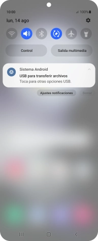 Pulsa Toca para otras opciones USB.. Pulsa Toca para otras opciones USB..