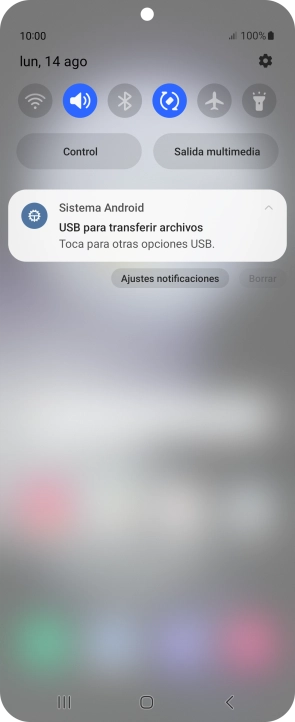 Pulsa Toca para otras opciones USB.. Pulsa Toca para otras opciones USB..