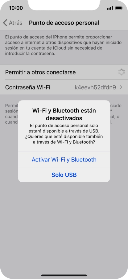 Si el wifi está desactivado, pulsa Activar Wi-Fi y Bluetooth. Si el wifi está desactivado, pulsa Activar Wi-Fi y Bluetooth.